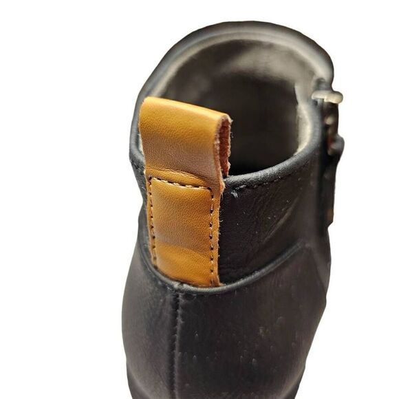 Women's Dr. Scholl's Ankle Boot Bianca Wedge Shoe Size 8.5 Outside Zip - Picture 7 of 12